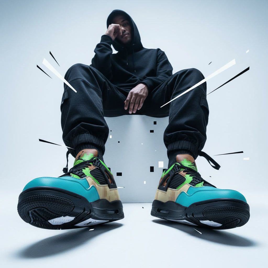 MINECRAFT Edition Basketball Sneakers -Black Sole